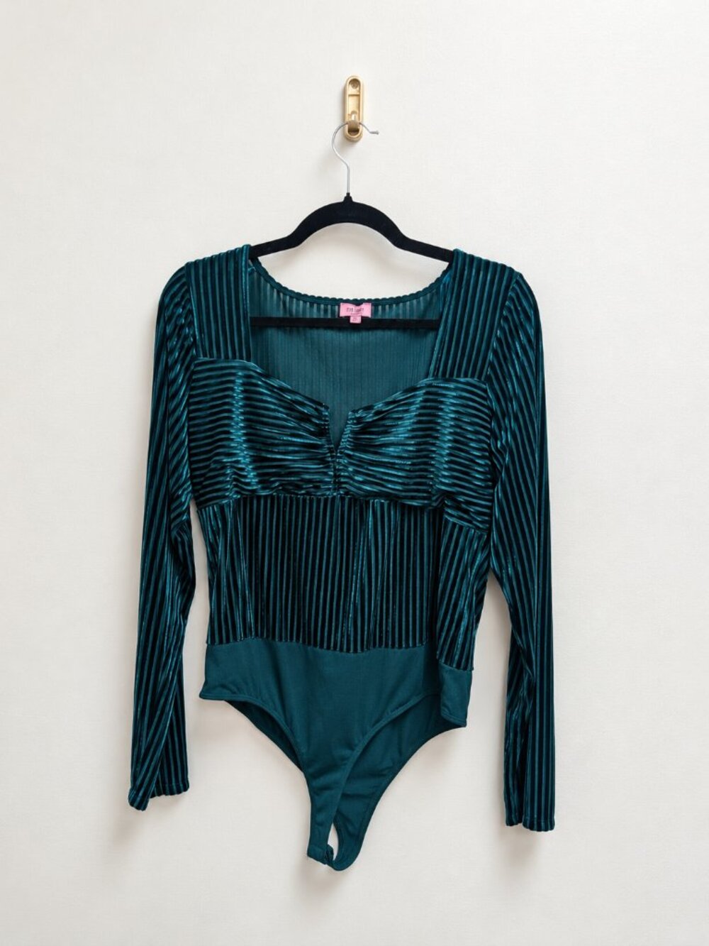 Mi Ami Emerald Green Long-Sleeve Bodysuit